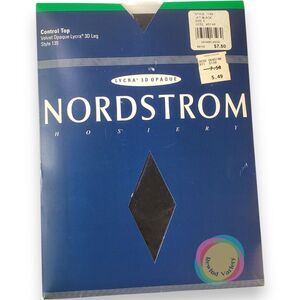 Nordstrom Vintage Black Opaque Tights Size A New USA